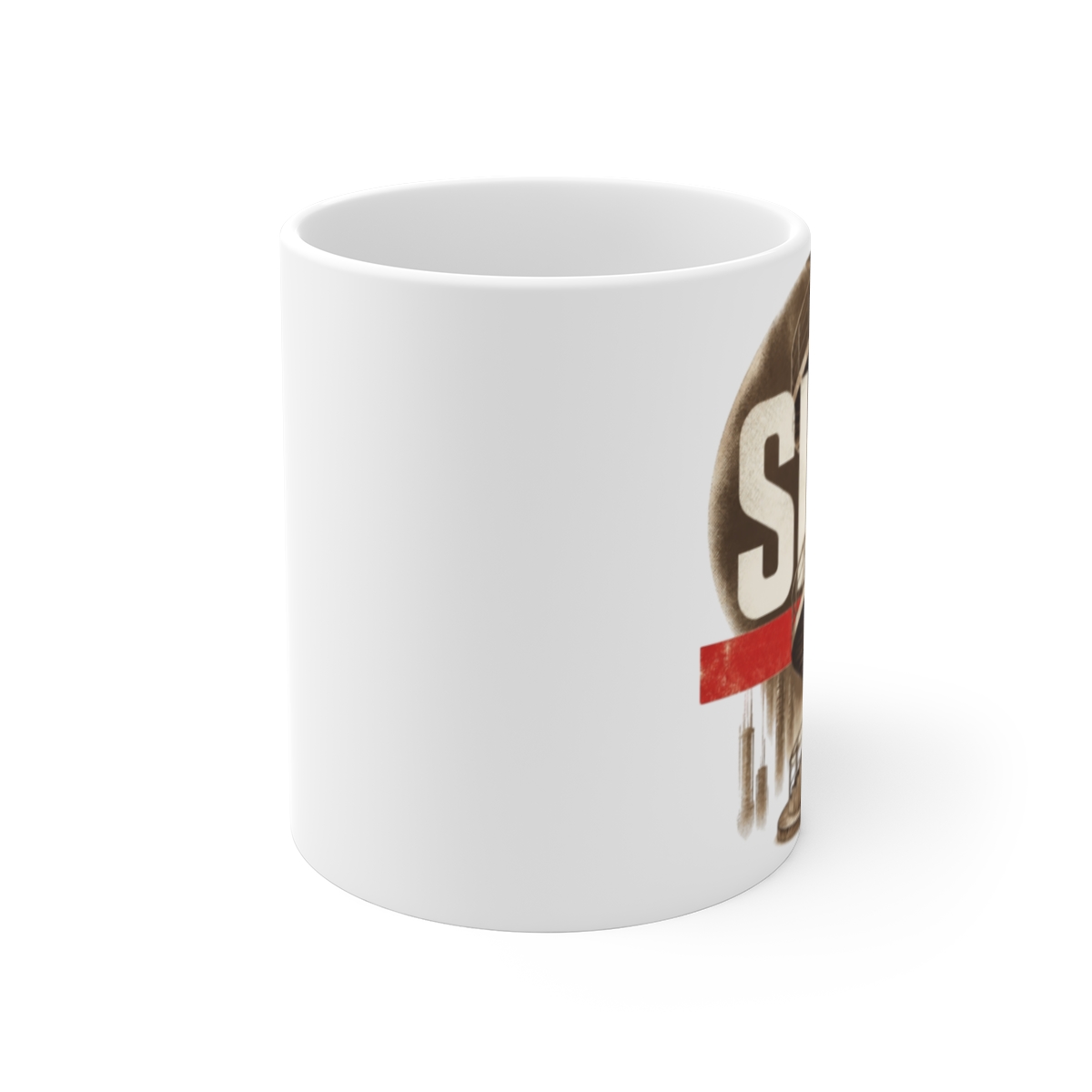 Silo "Design 3" White Mug - alternate angle 1, merchandise